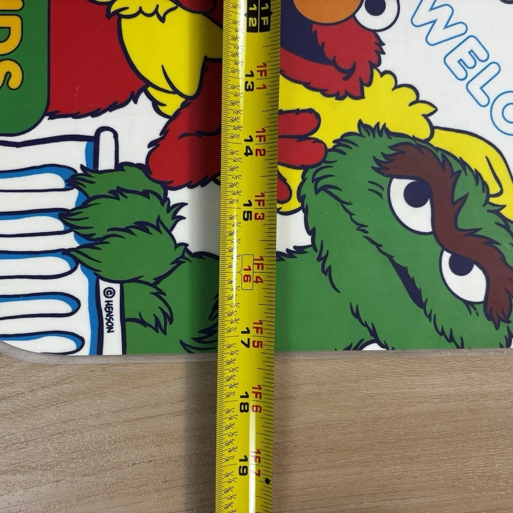 Sesame Street Child Placemat Jim Henson *1994* Double Sided Vintage Elmo - Picture 5 of 6